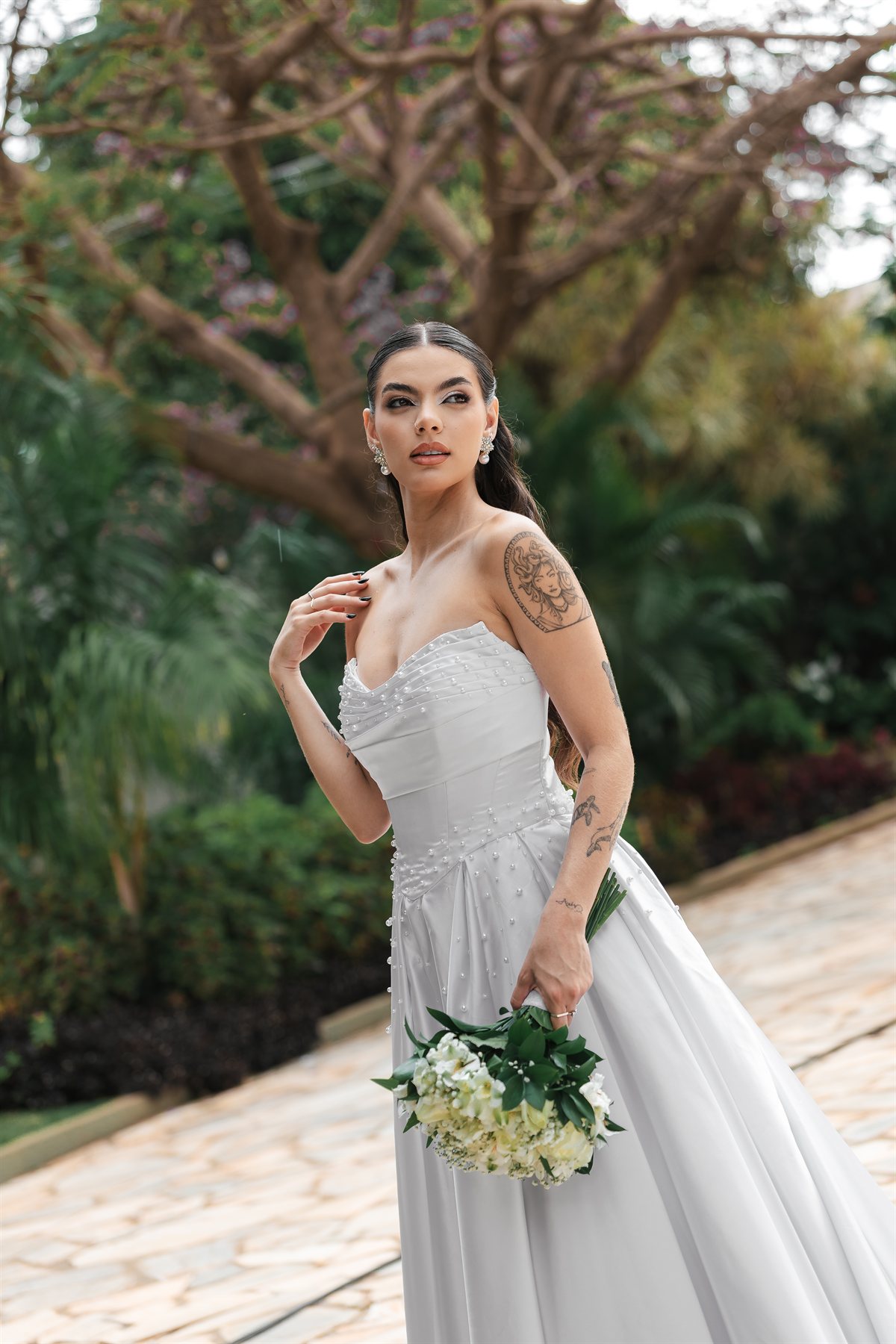 Noiva Cetim Pérola - Detalhe 7